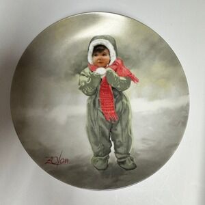 Donald Zolan Winter Angel Collector Plate Wonder of Childhood 1984